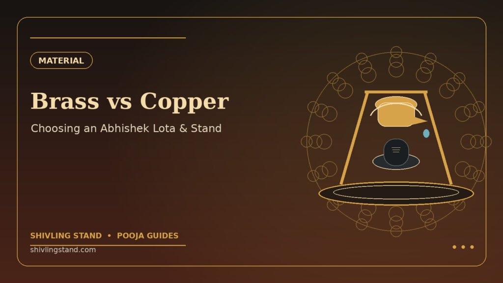 Brass vs Copper for Shivling Abhishek: Which Lota and Stand Should You Choose? - Shivling Stand