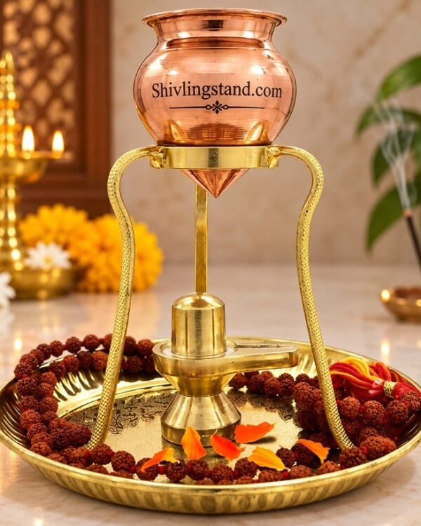 brass shivling jalabhishek stand