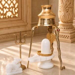 white shivling jalabhishek stand